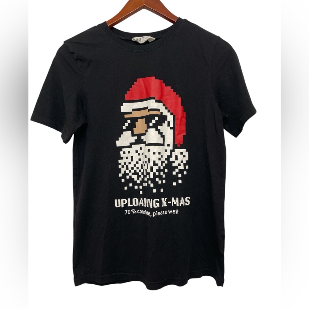 H&M Black Xmas Tee